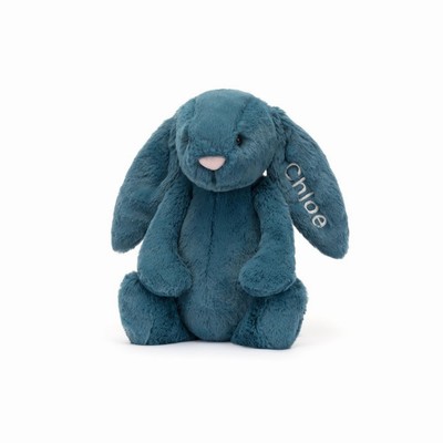 Jellycat Bashful Mineral Blue Konijn Medium | JR2809514